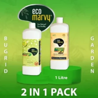 𝟮𝗶𝗻𝟭 𝗣𝗮𝗰𝗸: 𝗕𝗲𝗱 𝗕𝘂𝗴𝘀 𝗞𝗶𝗹𝗹𝗲𝗿 & 𝗚𝗮𝗿𝗱𝗲𝗻 𝗦𝗽𝗿𝗮𝘆(𝟏𝑳) Concentrate | Zero Chemical | 1:10 Water Mix | Highly Safe for Kids, Pets & Environment